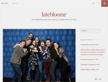 Tablet Screenshot of latebloomr.com